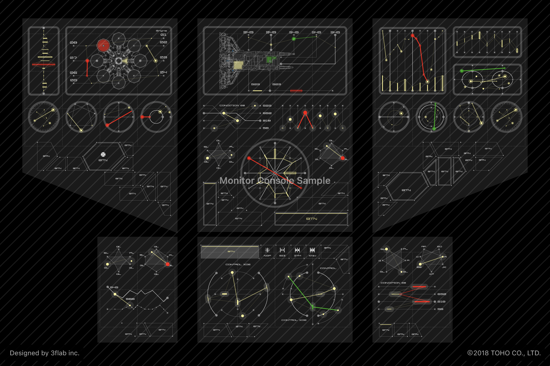 モニターグラフィックスUI設計